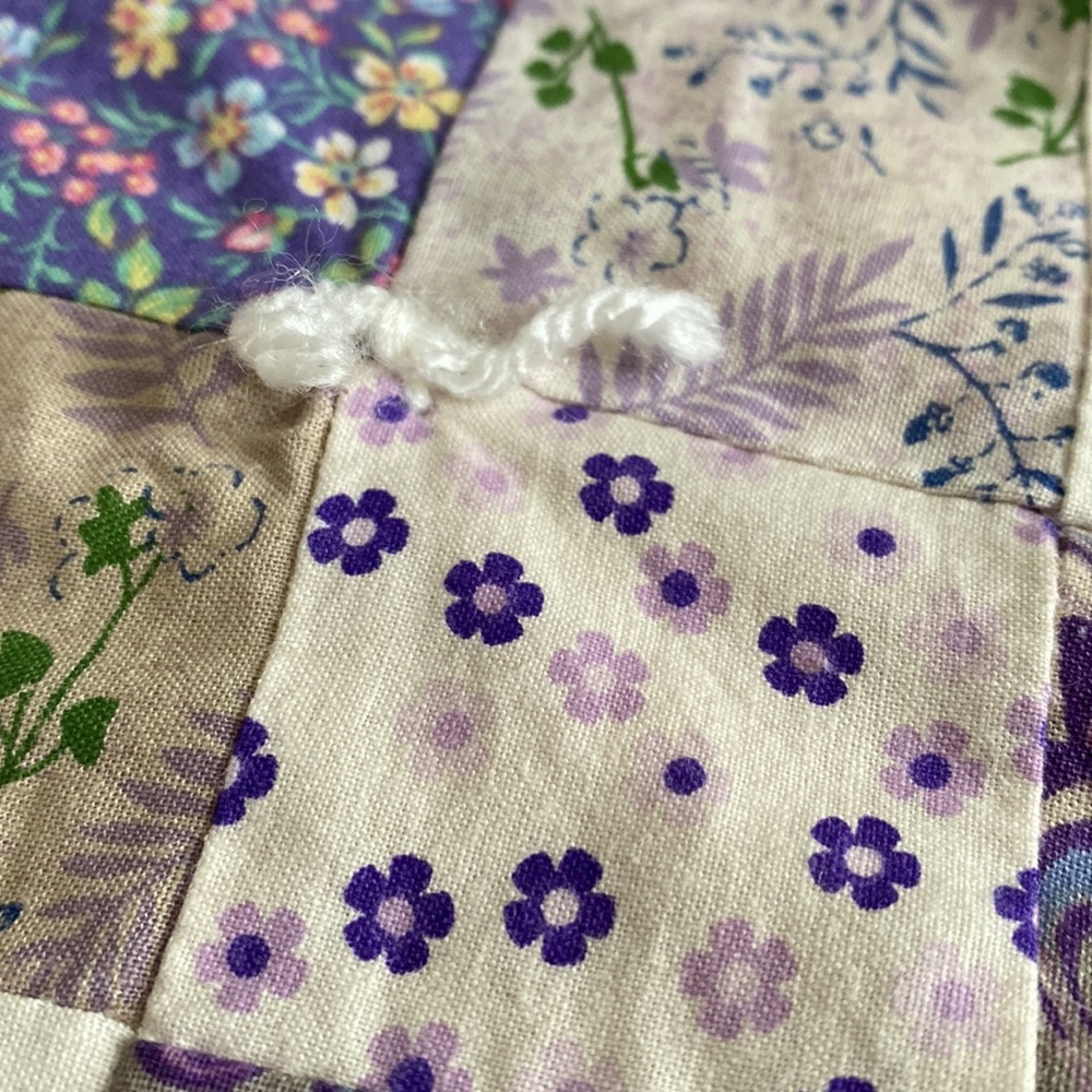 New handmade patchwork quilt 80”x95” approx. (Queen) - Picture 12 of 12
